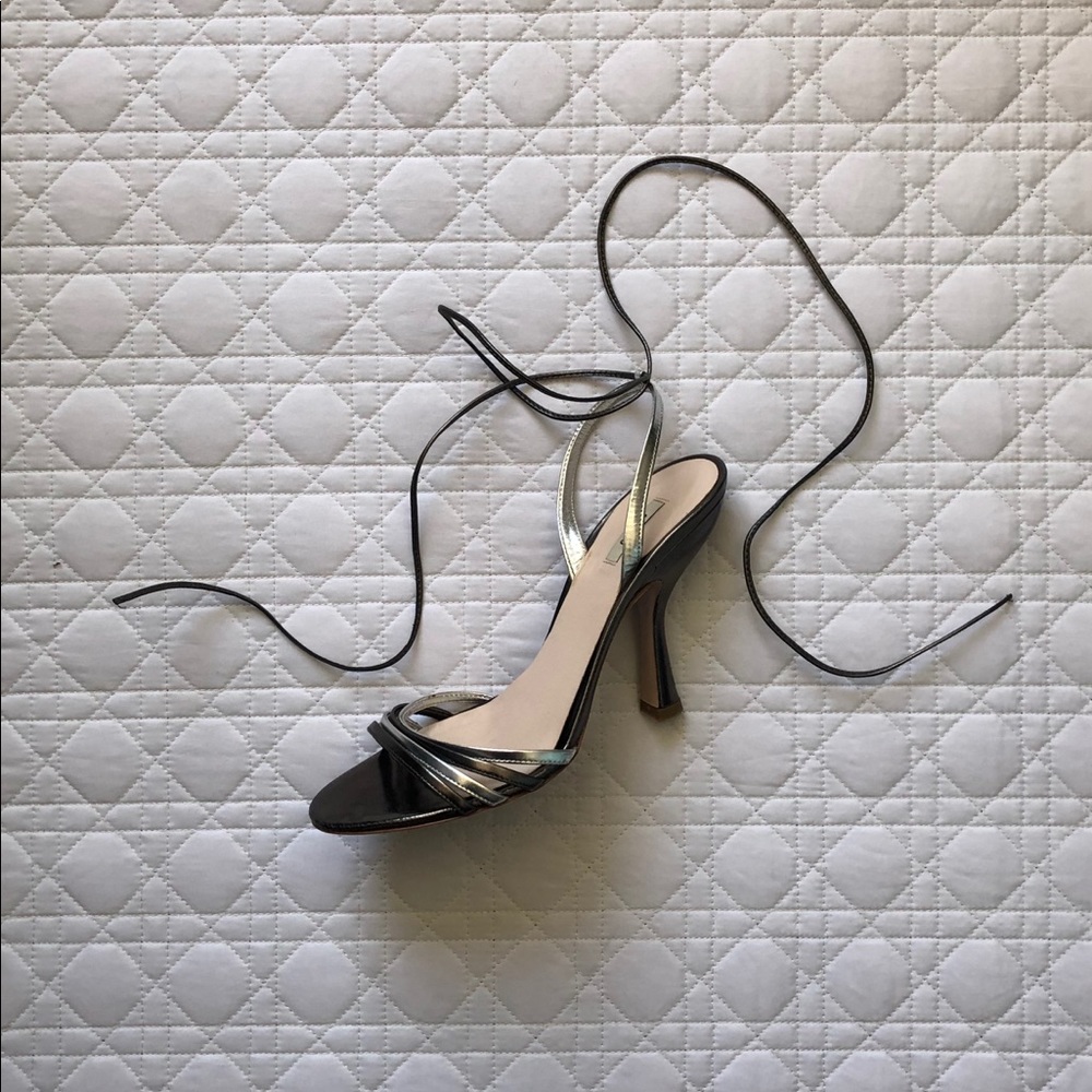 Metallic Silver Hollywood Glam MIU MIU Prada Heels